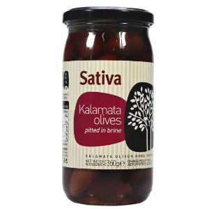 Sativa Kalamata Olives Pitted Jar 360g