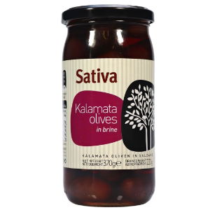 Sativa Kalamata Olives Whole Jar 370g