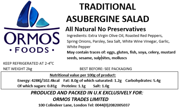 Traditional Aubergine Salad 2Kg