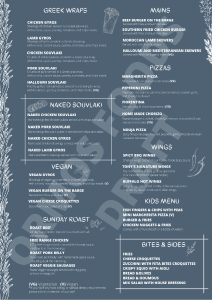 Menu design 7